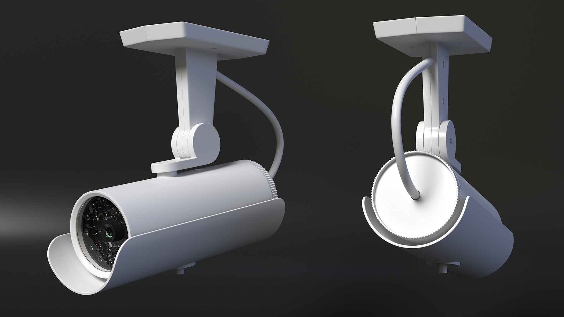3D model Exterior Security Camera White