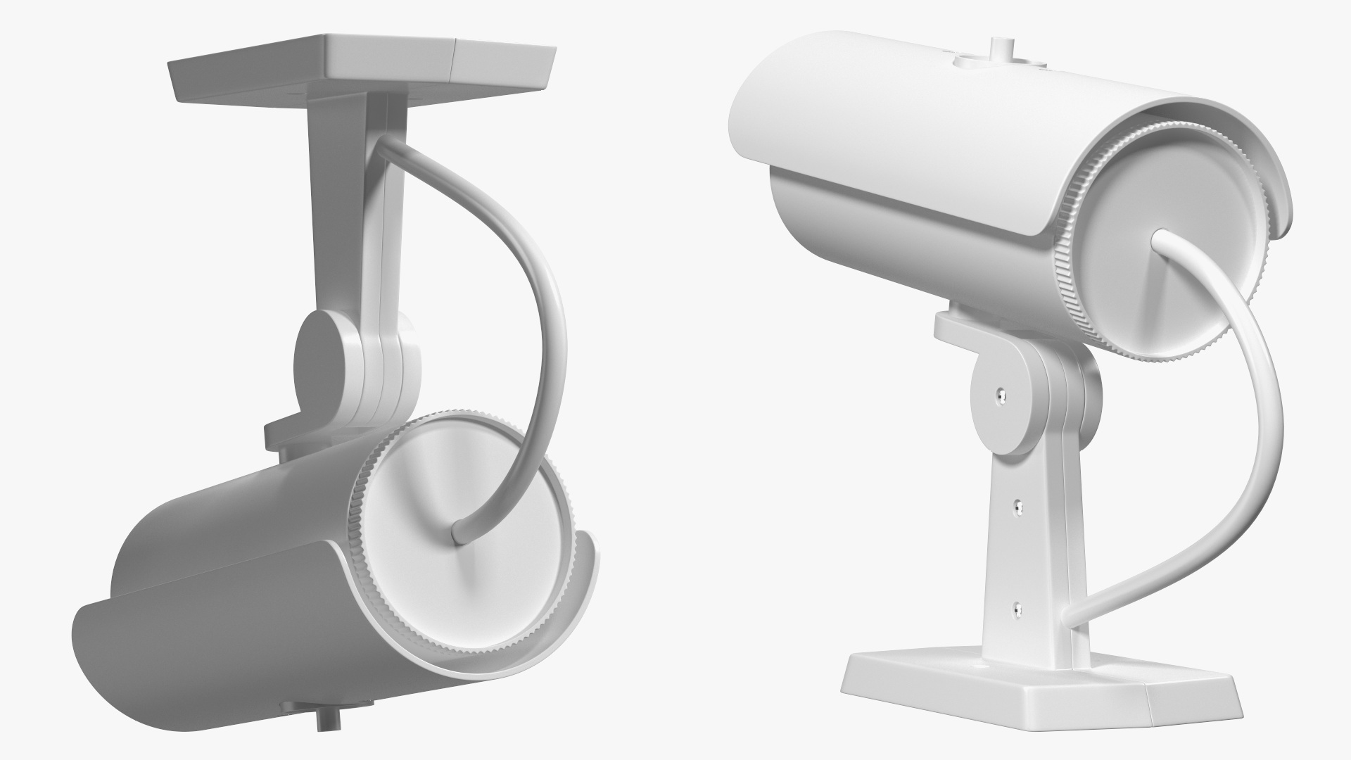 3D model Exterior Security Camera White