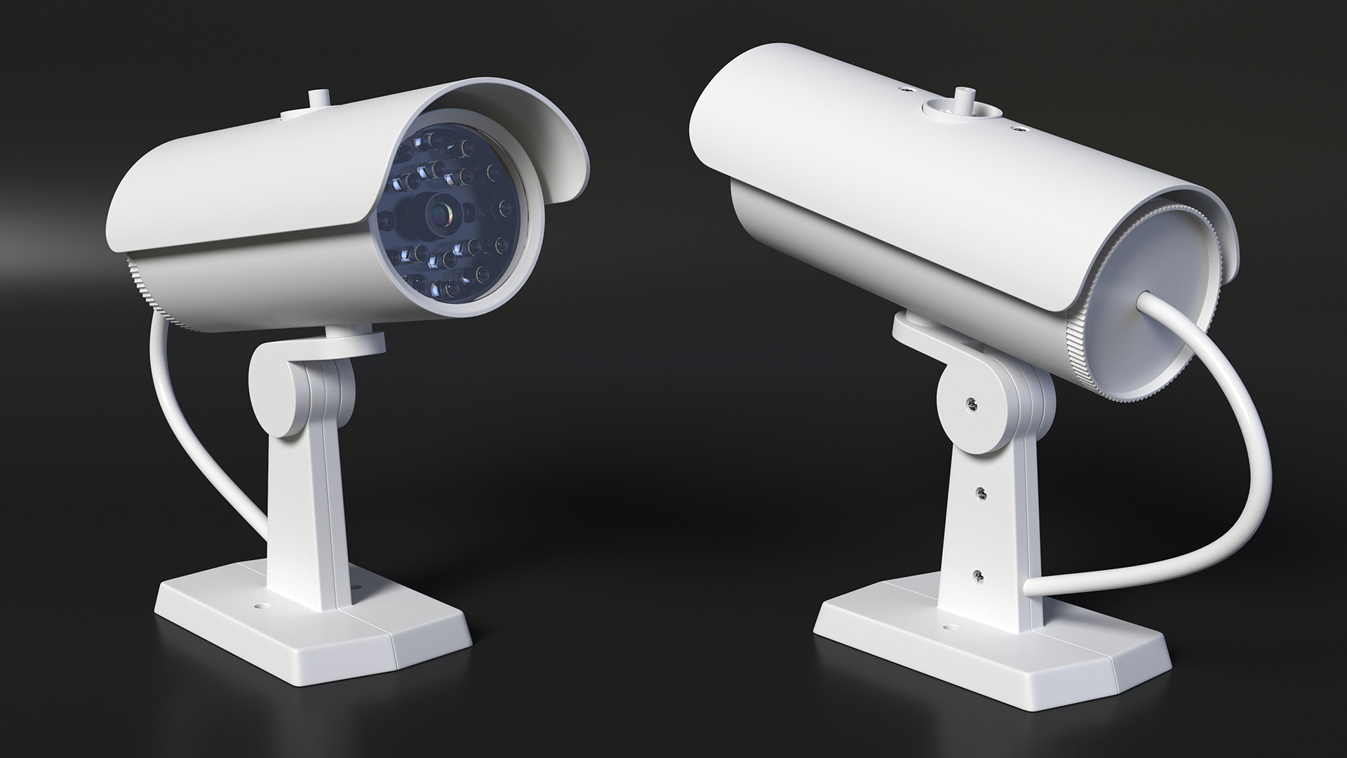 3D model Exterior Security Camera White