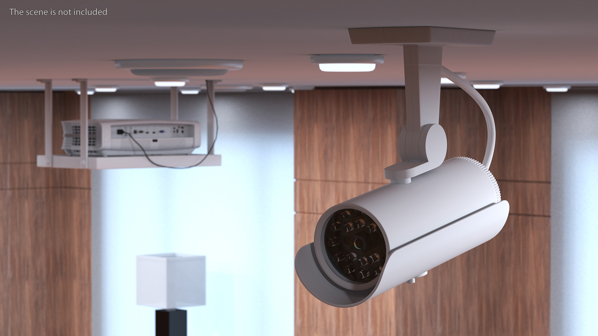 3D model Exterior Security Camera White