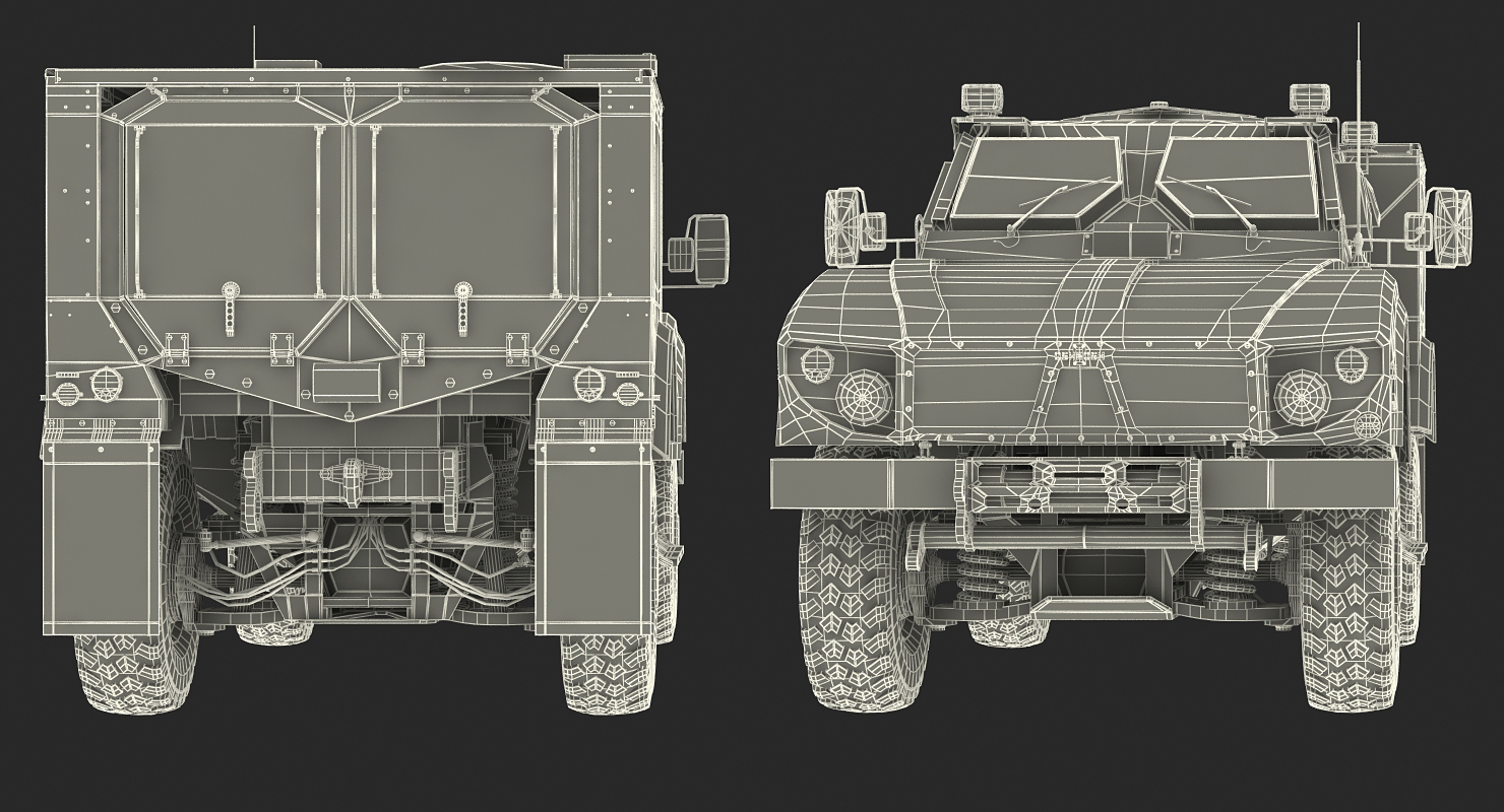 Oshkosh M ATV Medical Vehicle 3D model