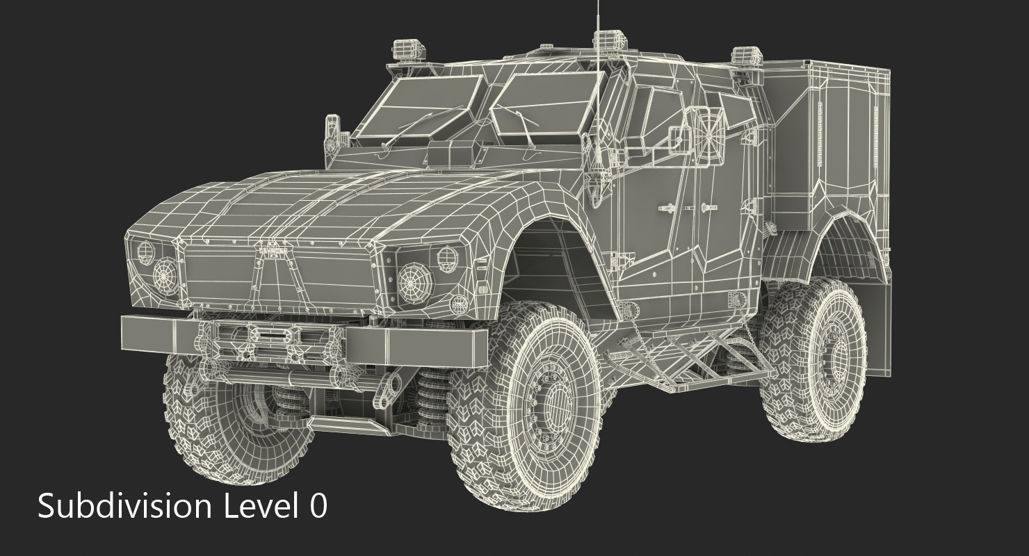 Oshkosh M ATV Medical Vehicle 3D model