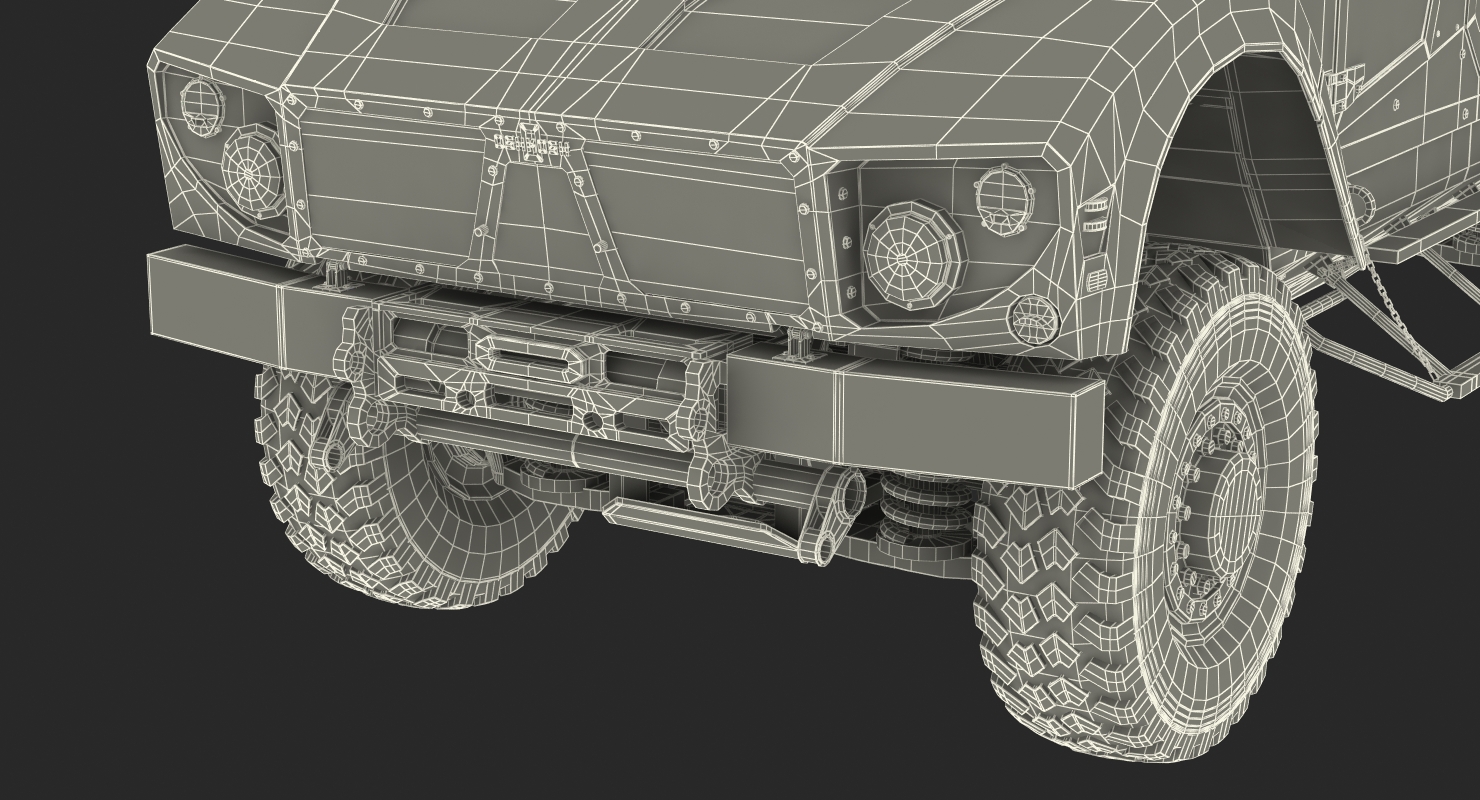 Oshkosh M ATV Medical Vehicle 3D model