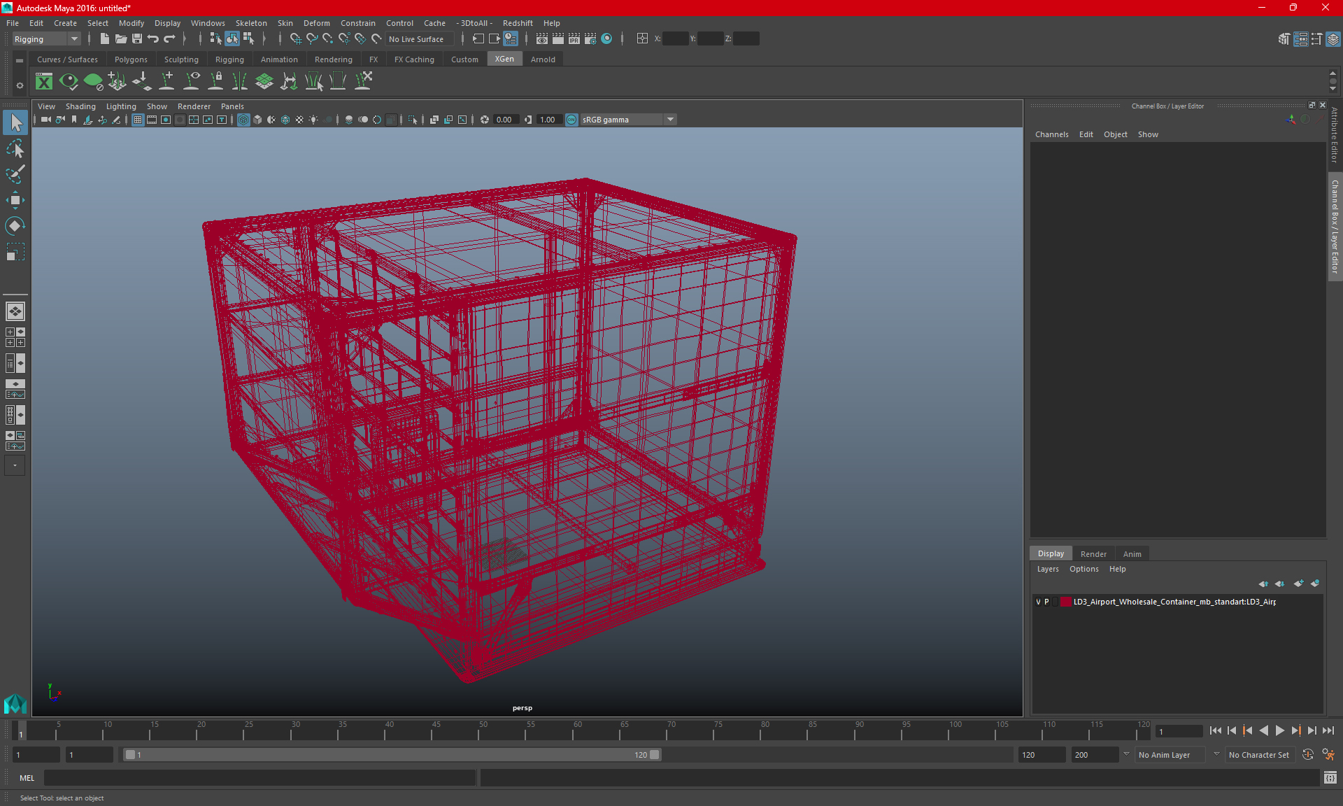 3D LD3 Airport Wholesale Container