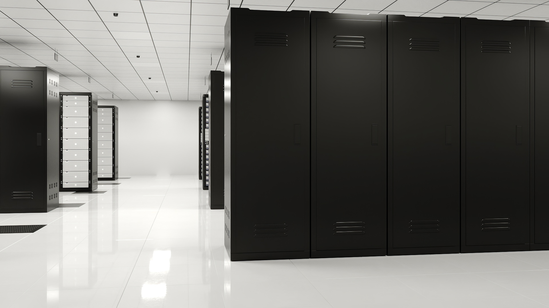 3D model Server Room No Light