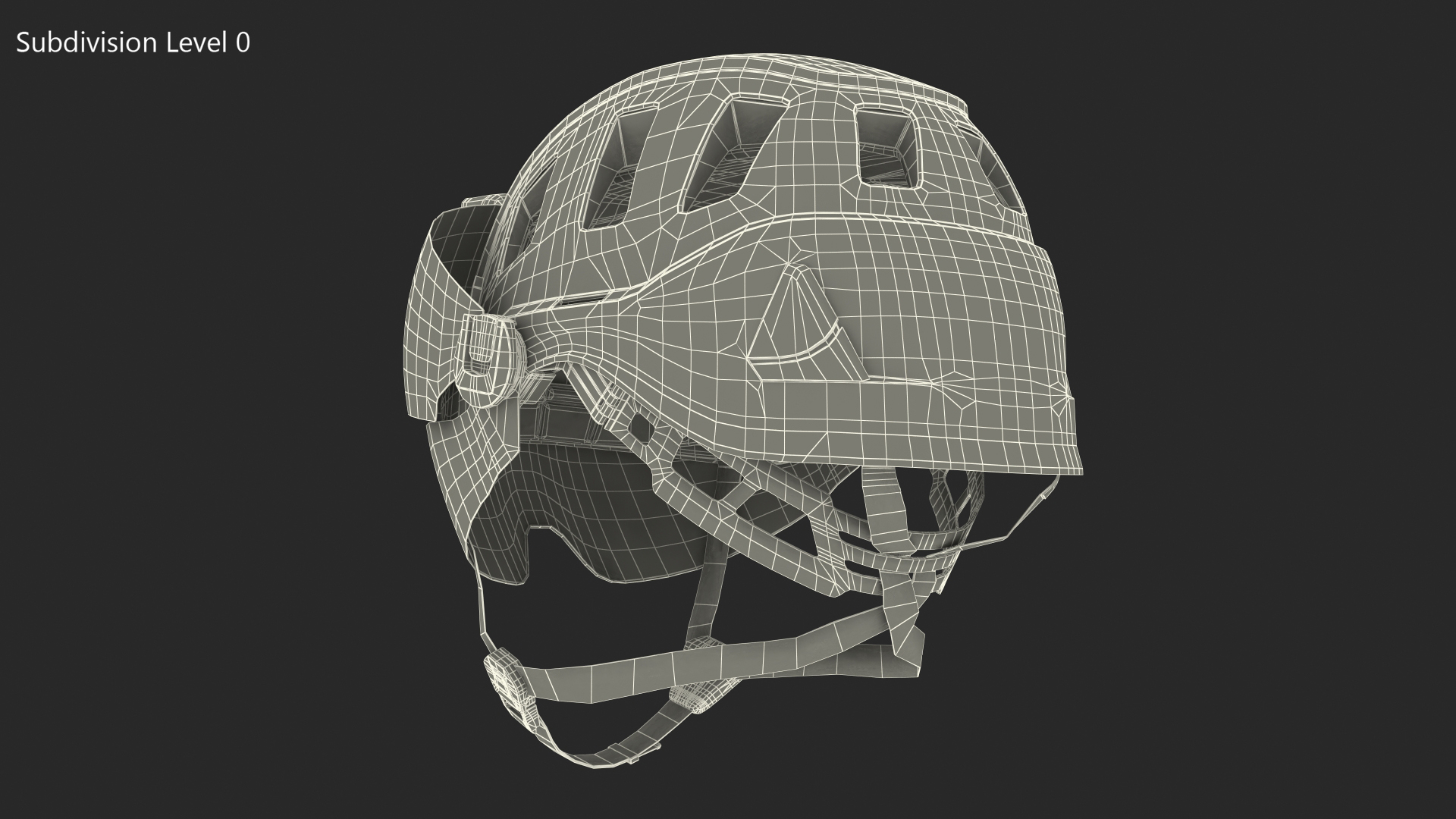 Petzl Strato Vent Hi-Viz Helmet with Visor and Flashlight 3D