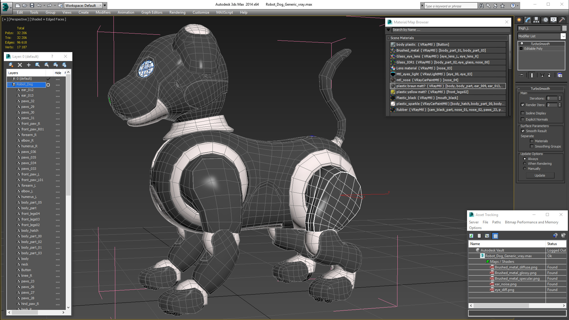 Robot Dog Generic 3D
