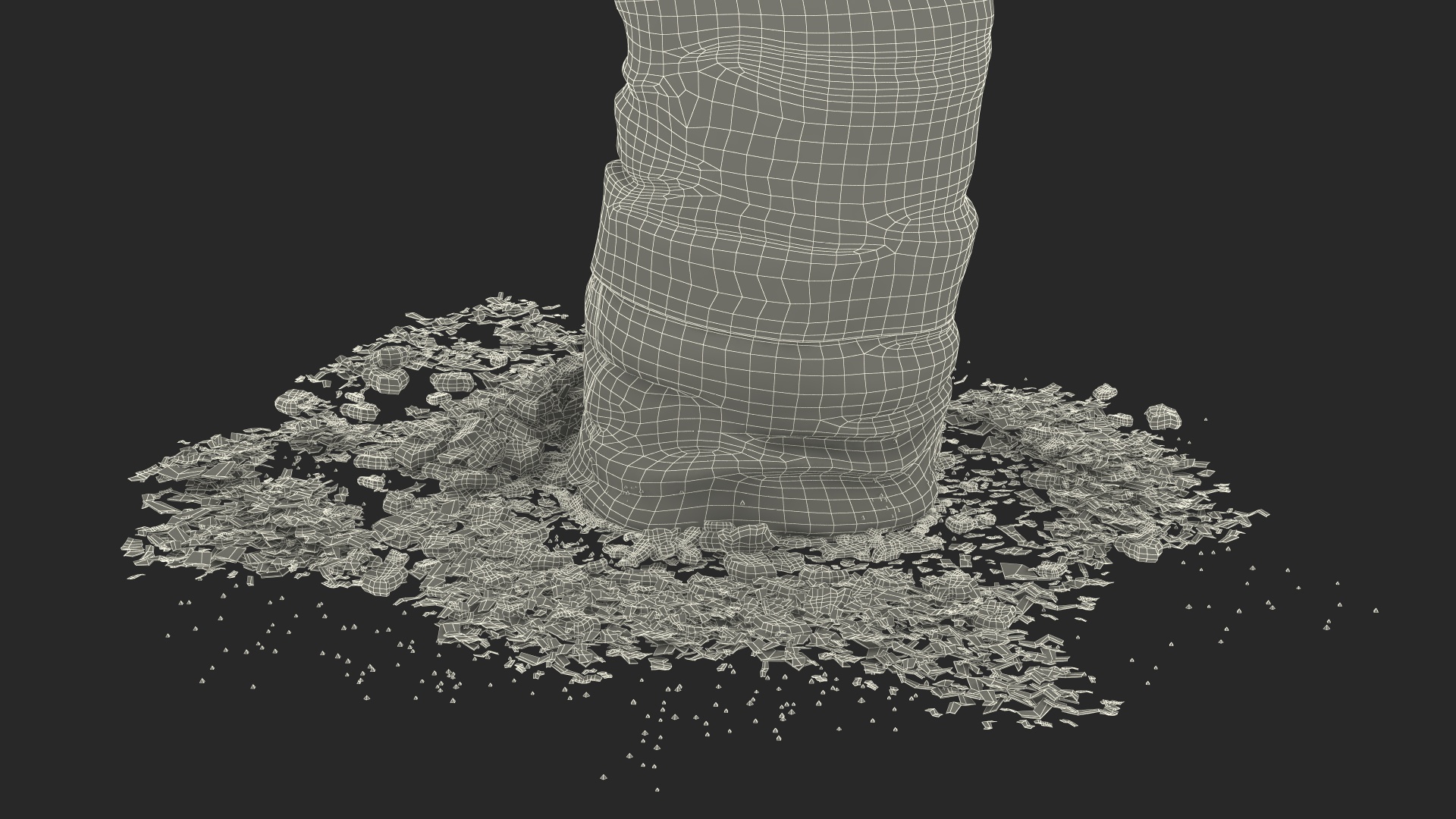 Extinguished Cigarette Butt 3D