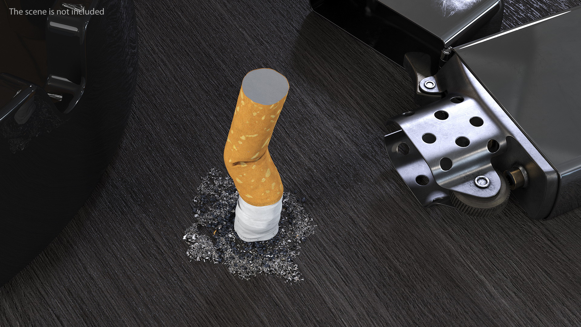Extinguished Cigarette Butt 3D