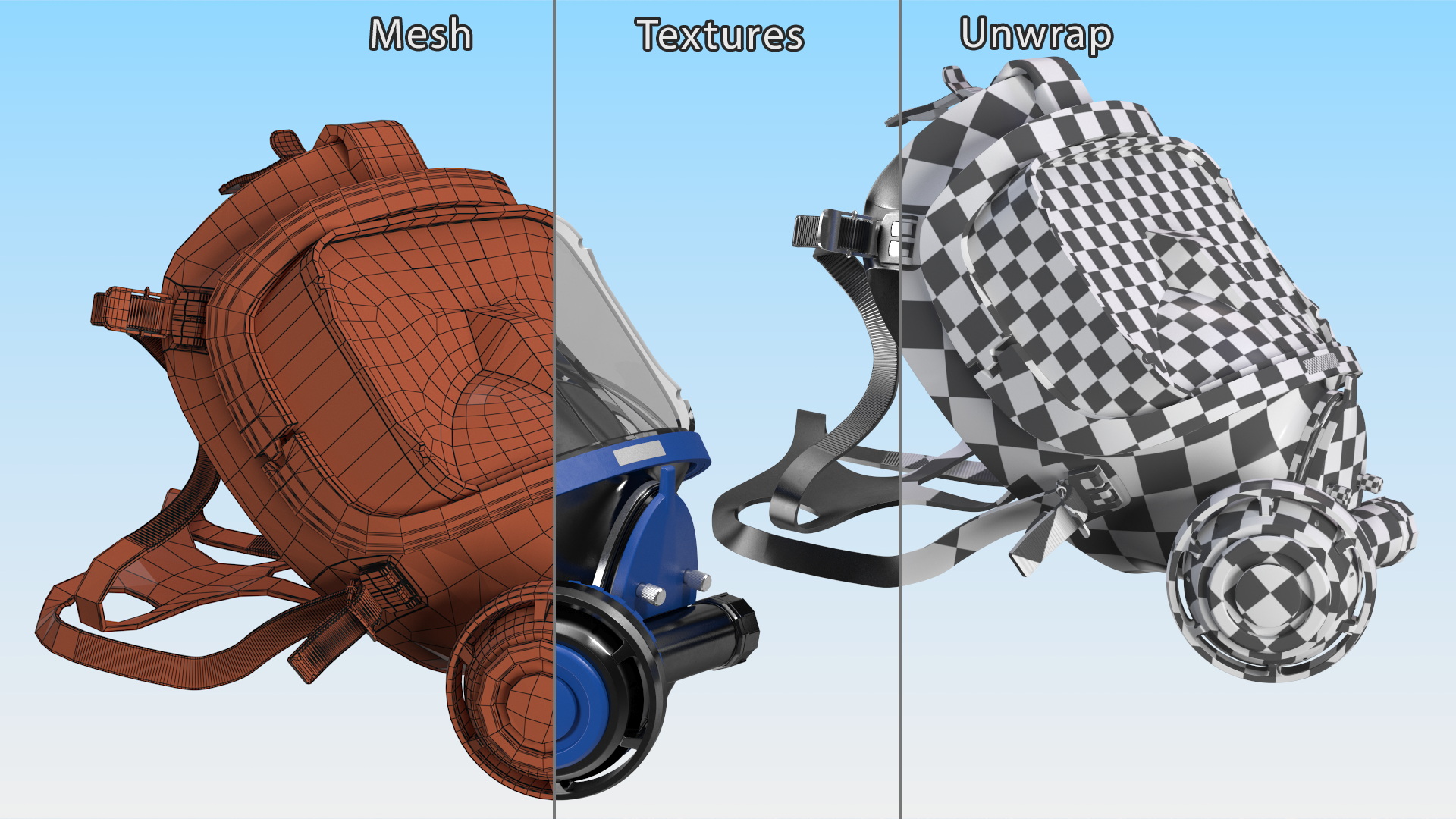 3D model Full Face Scuba Mask