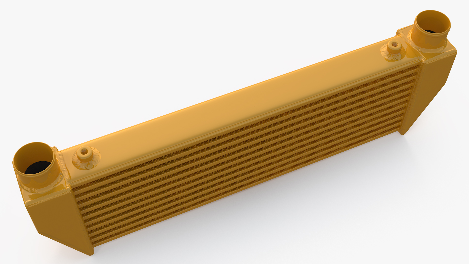 Mishimoto Gold Car Intercooler Up Side Pipes 3D model