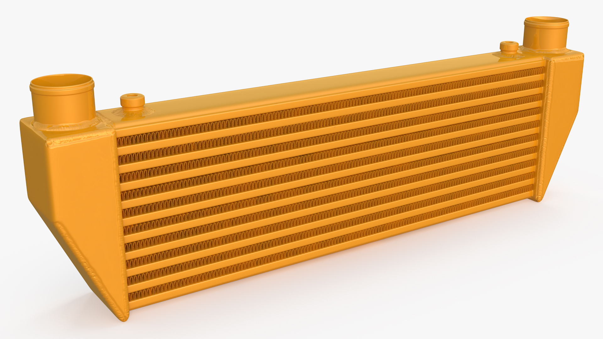 Mishimoto Gold Car Intercooler Up Side Pipes 3D model