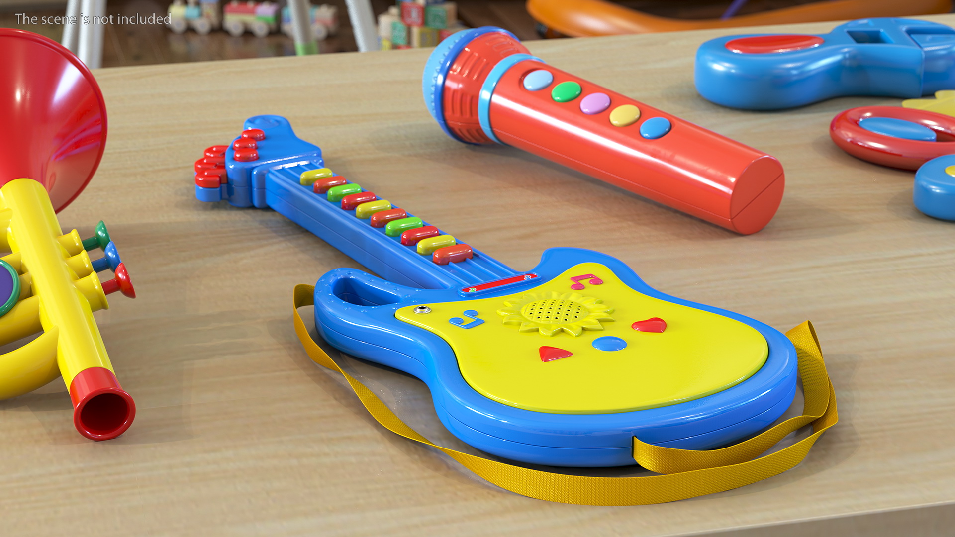 Kids Toy Electric Guitar 3D model
