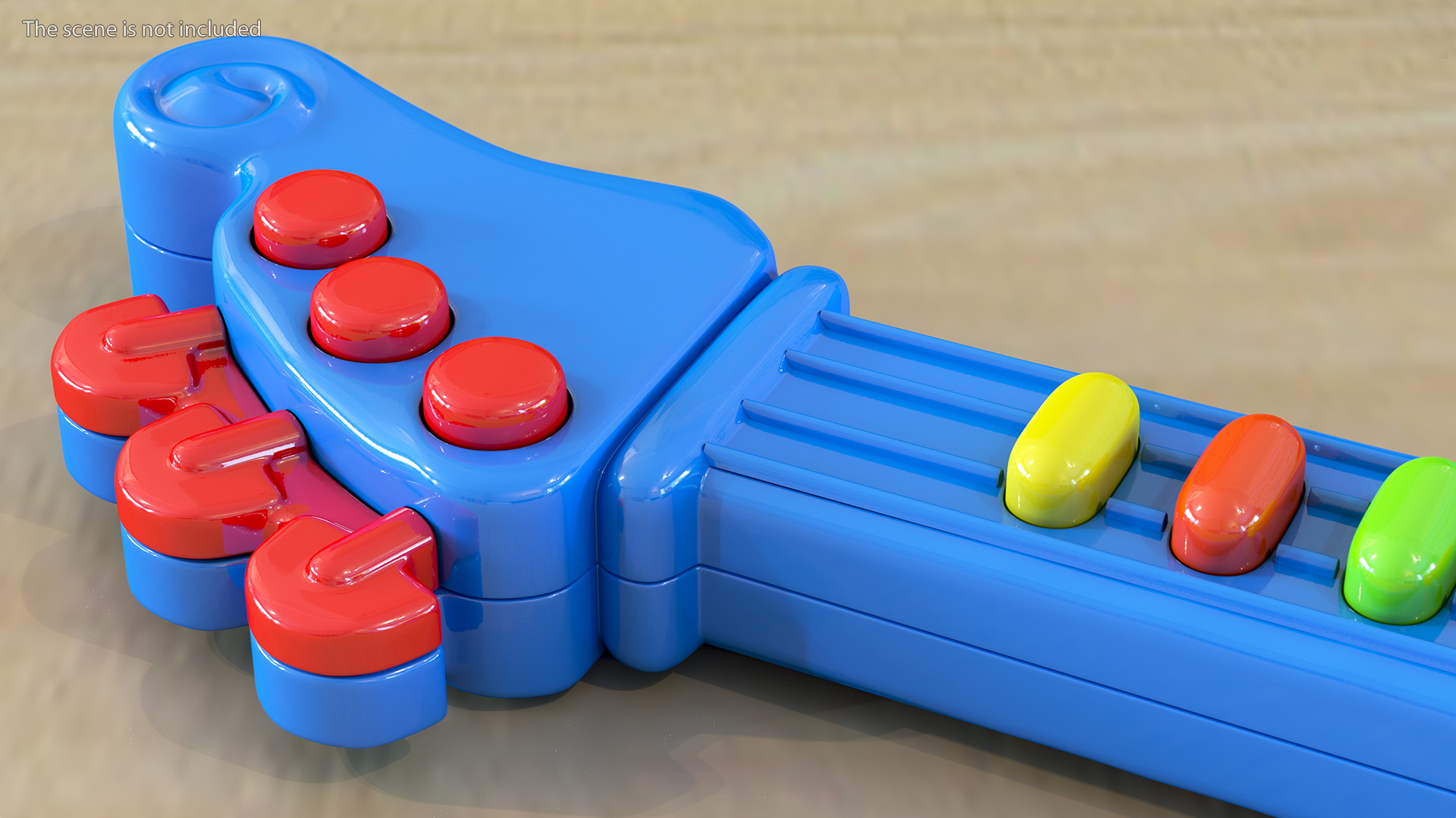 Kids Toy Electric Guitar 3D model