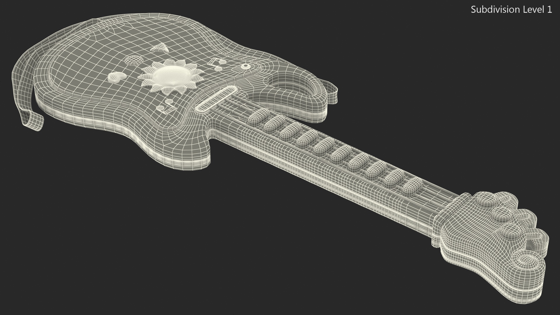 Kids Toy Electric Guitar 3D model