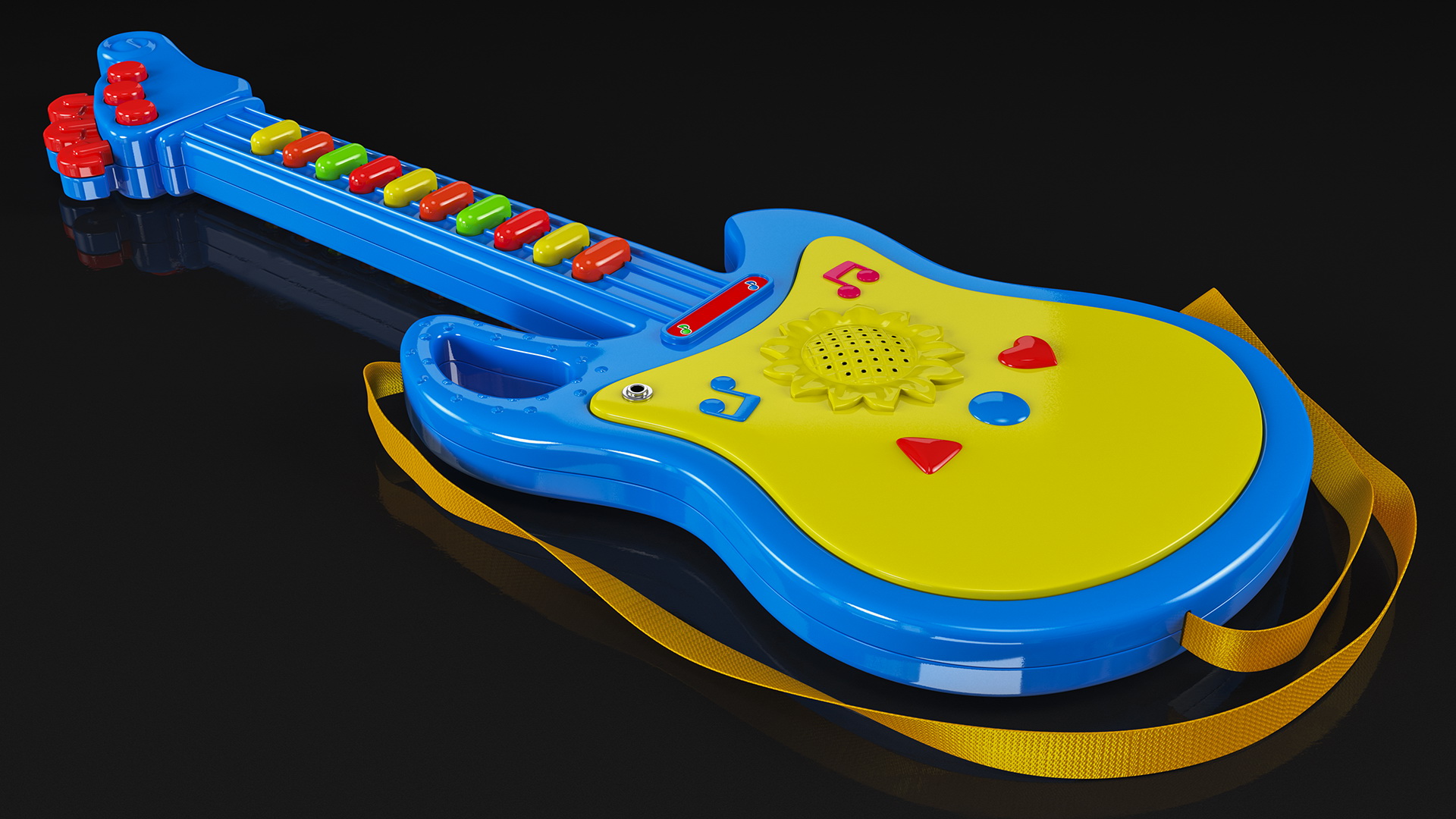 Kids Toy Electric Guitar 3D model