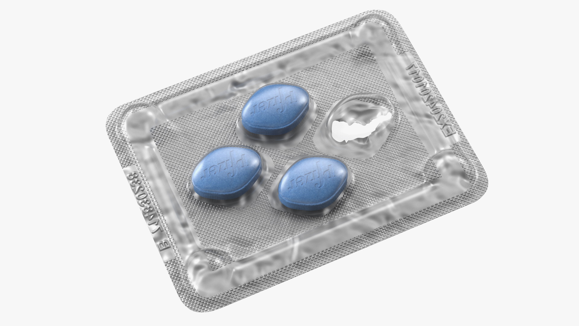 Viagra Blister Pack Open 3D model