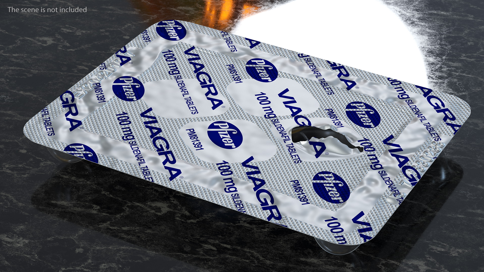 Viagra Blister Pack Open 3D model
