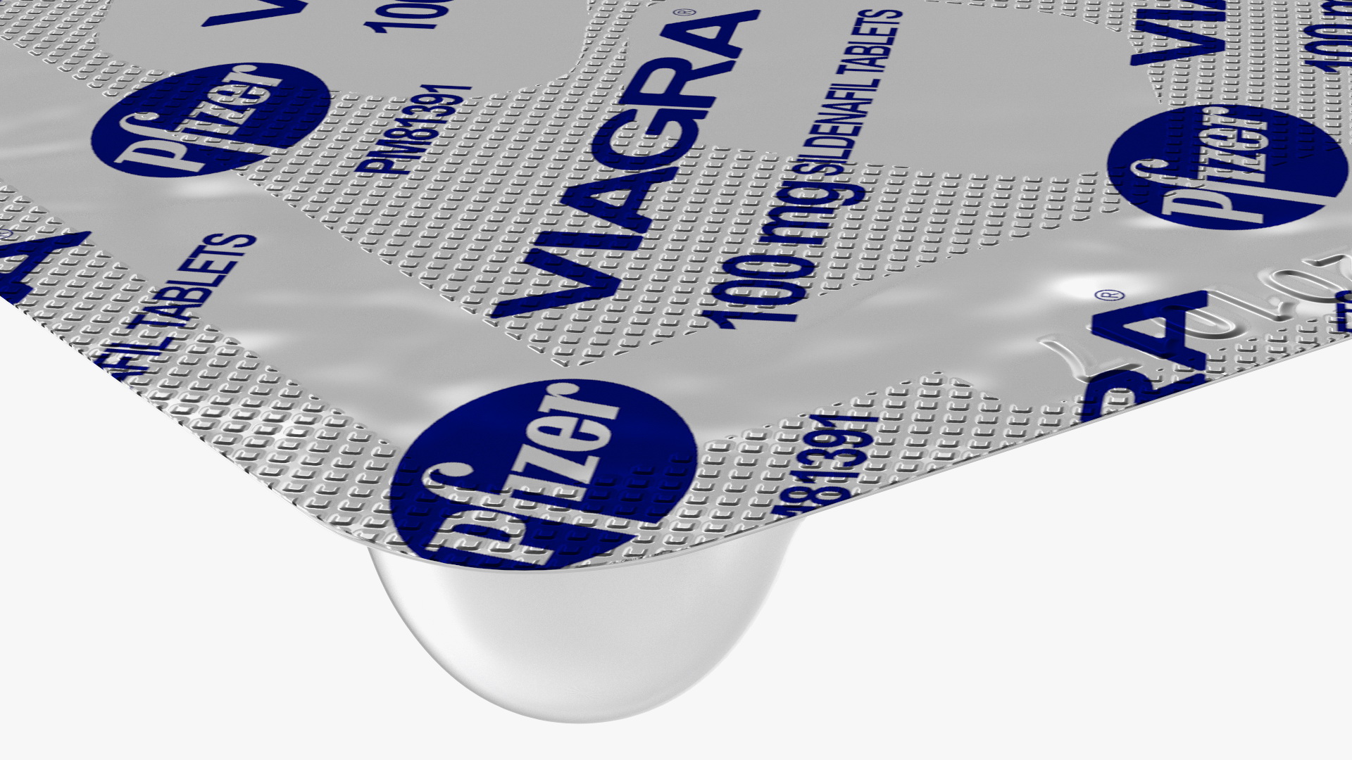 Viagra Blister Pack Open 3D model