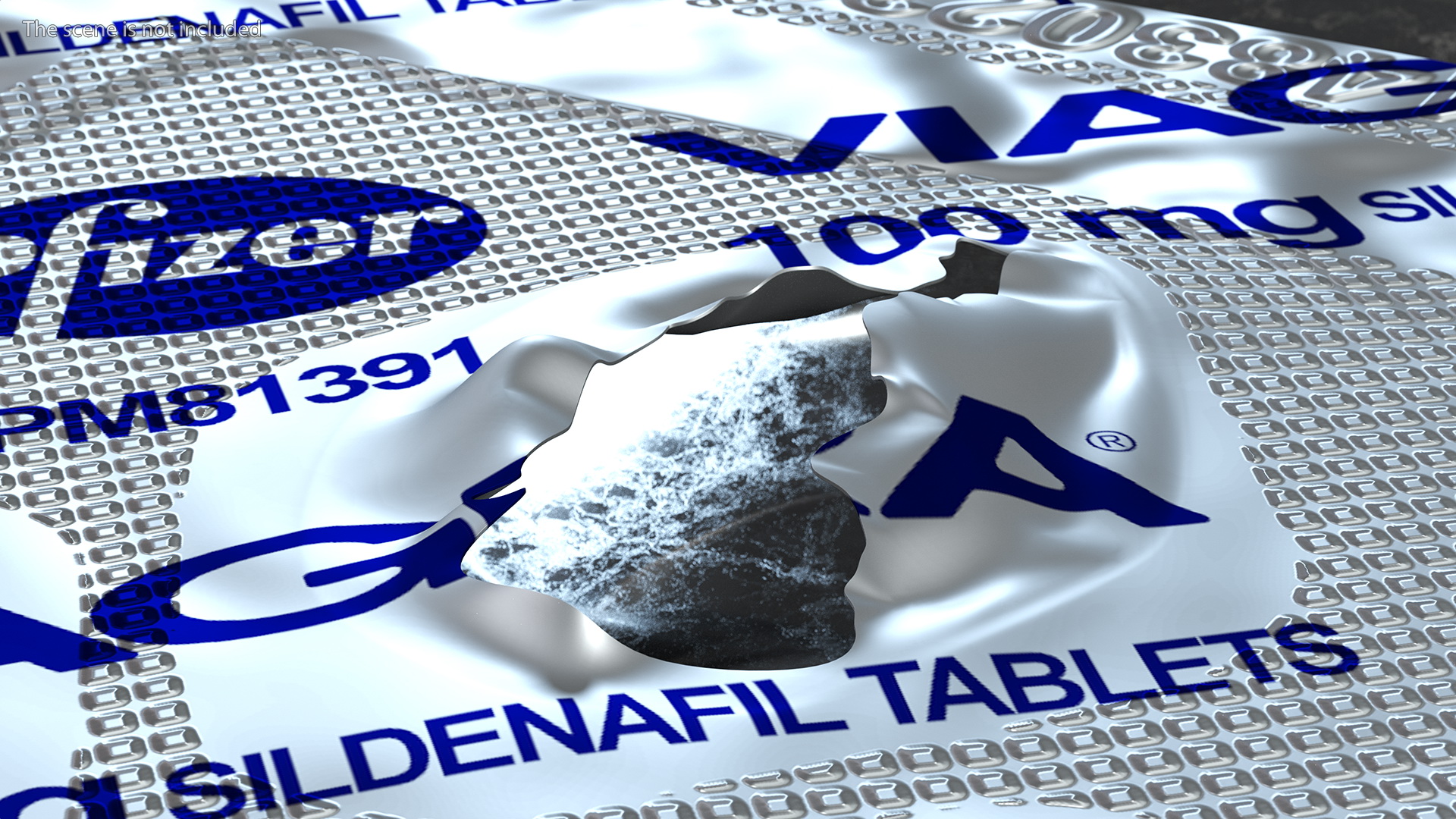Viagra Blister Pack Open 3D model