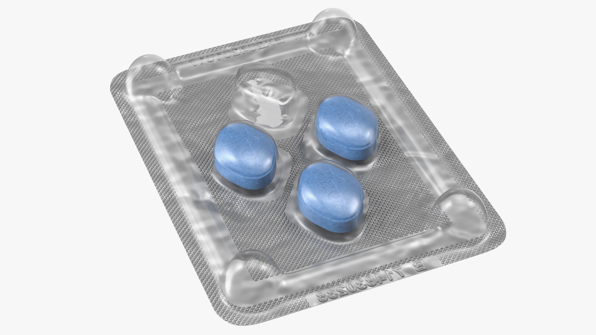 Viagra Blister Pack Open 3D model
