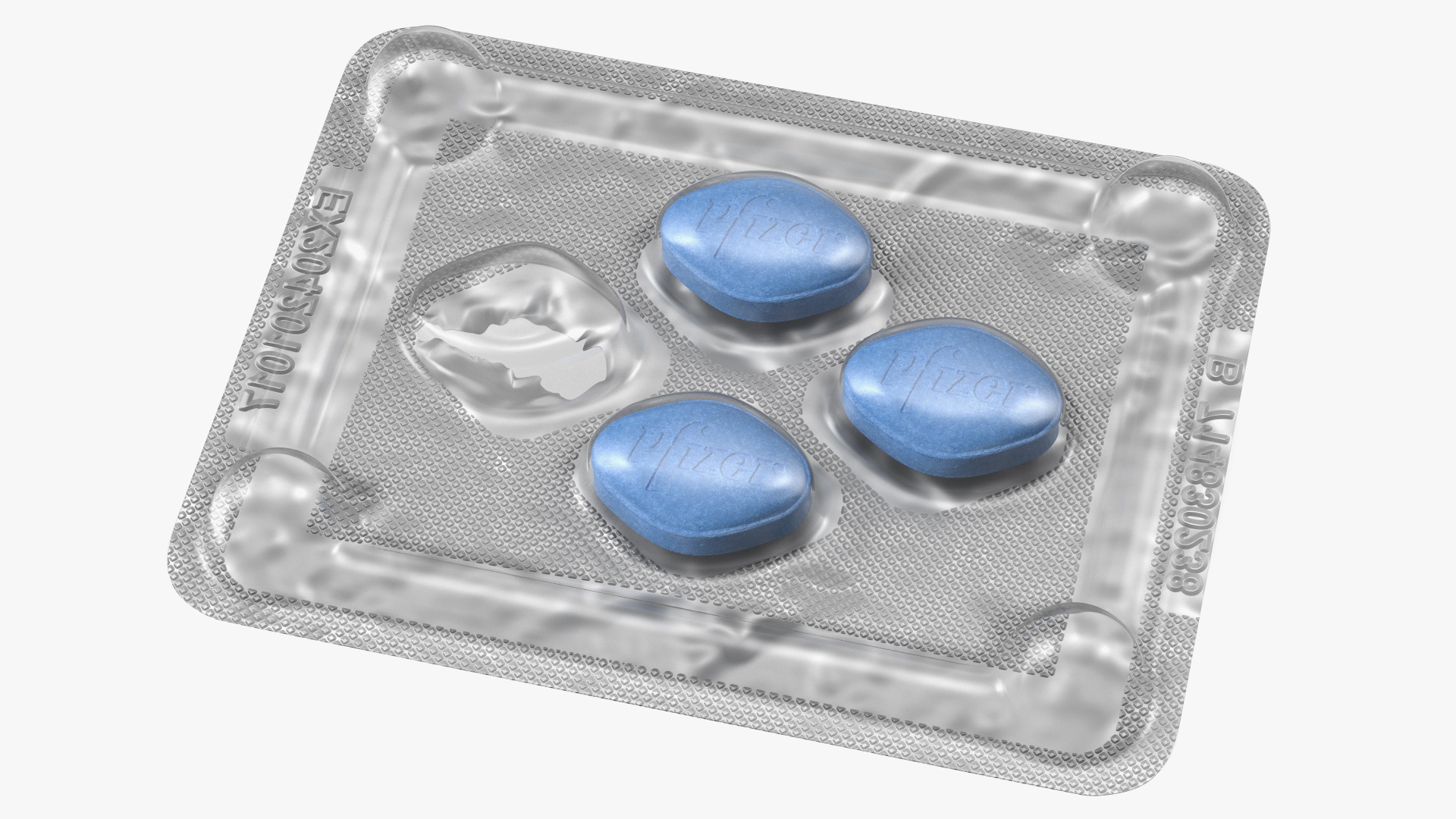 Viagra Blister Pack Open 3D model