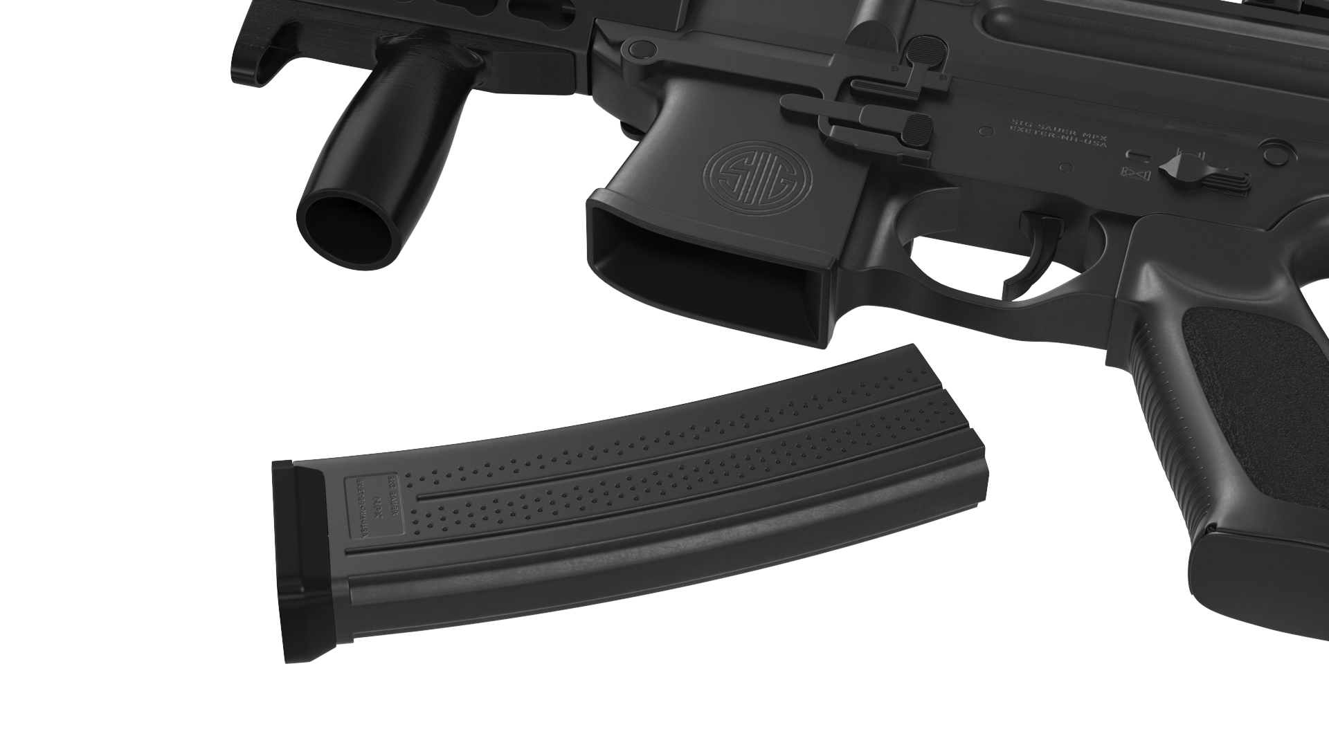 Mini Submachine Gun SMG SIG SAUER MPX 3D