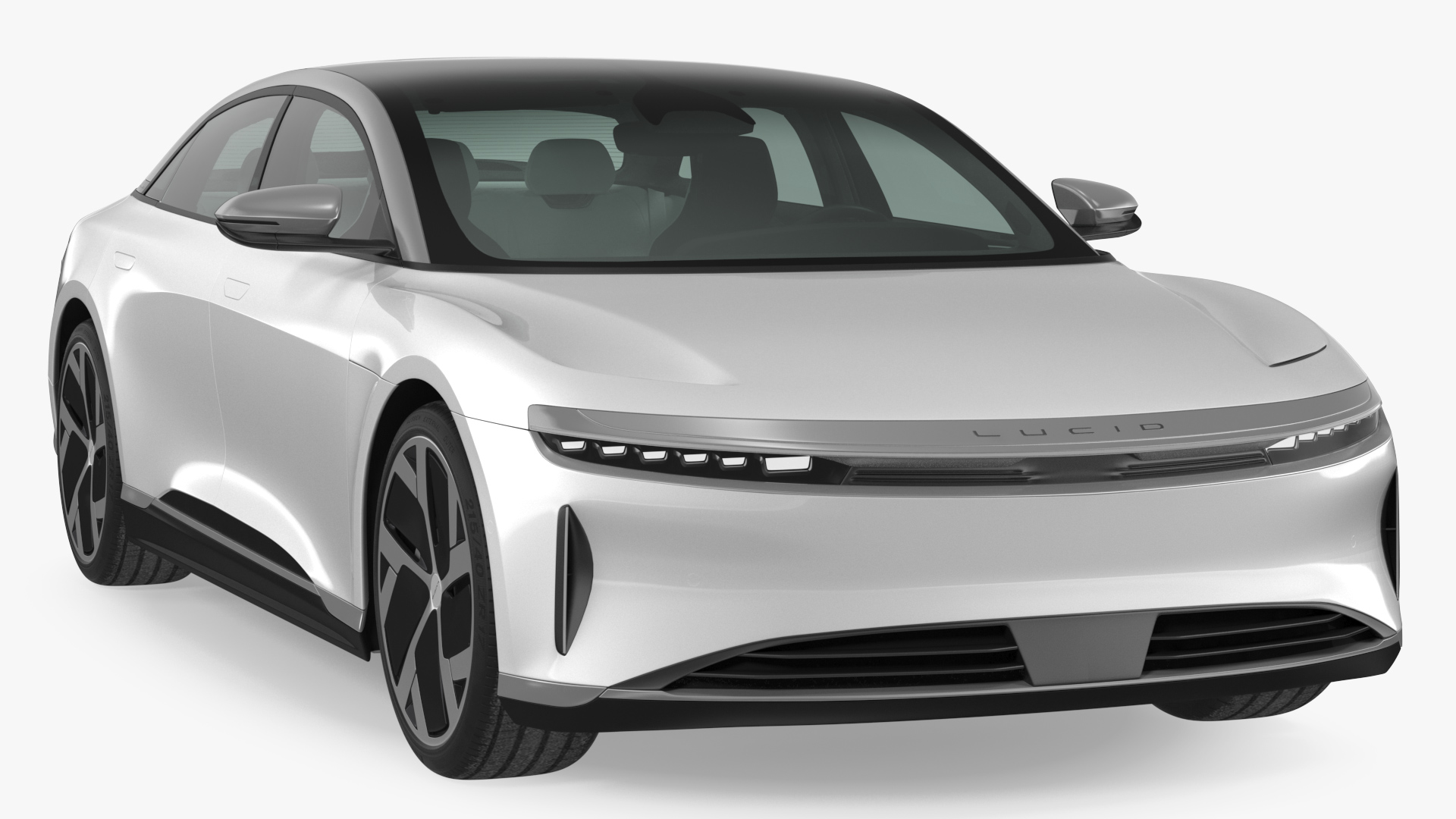 Electric Luxury Sedan Lucid Air Rigged for Maya 3D