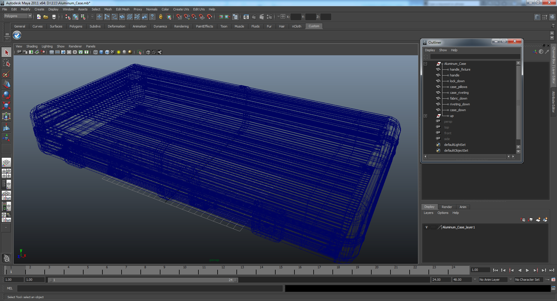 3D Aluminum Case model