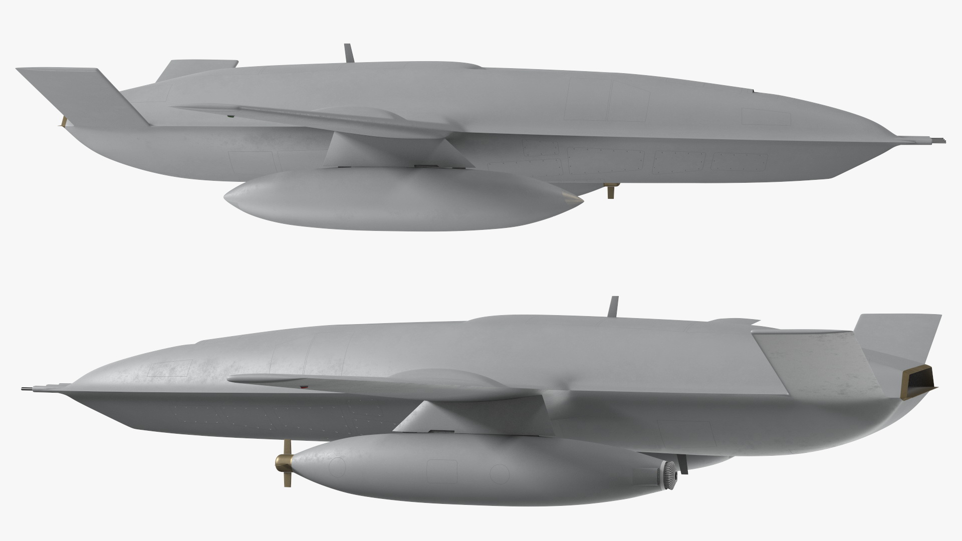 Aerial Refueling Drone Rigged 3D model
