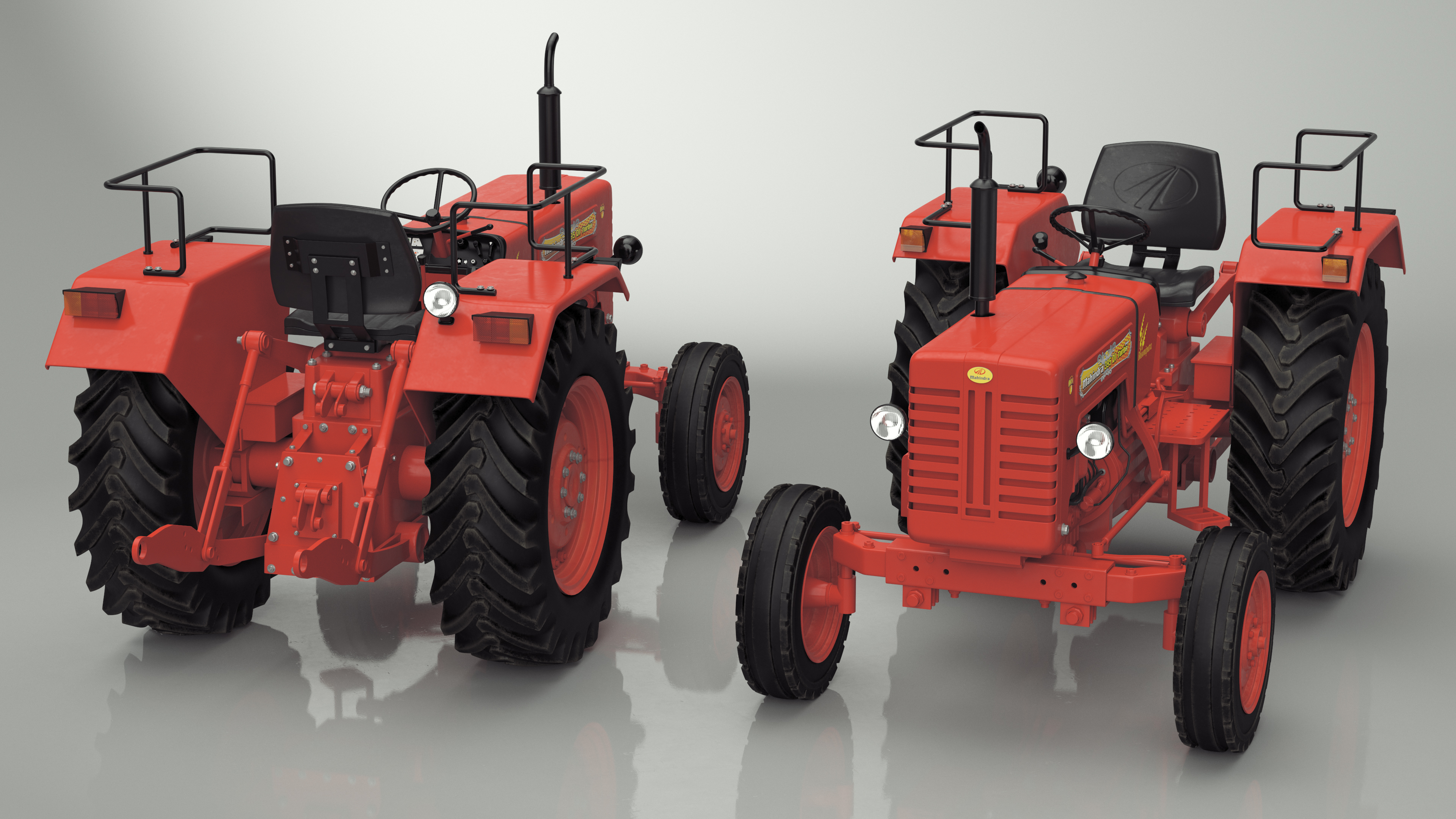 3D Mahindra 595DI Turbomax Tractor