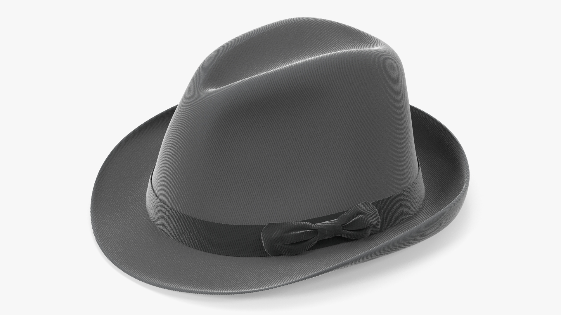Grey Hat with Bow 3D
