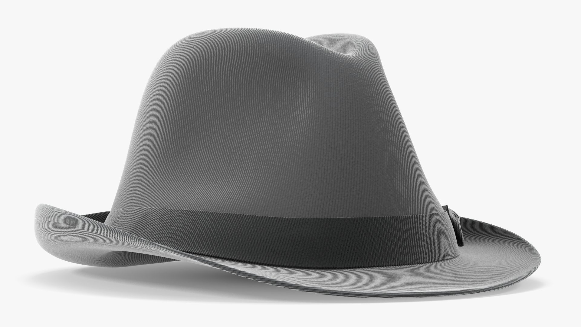 Grey Hat with Bow 3D