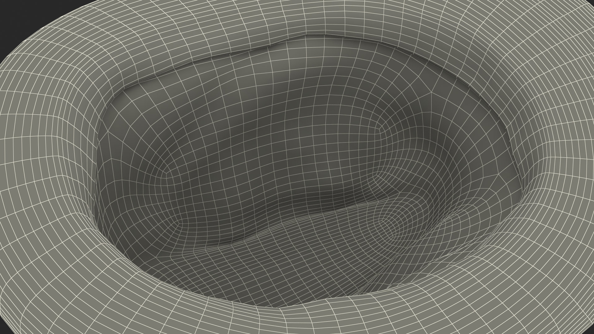Grey Hat with Bow 3D