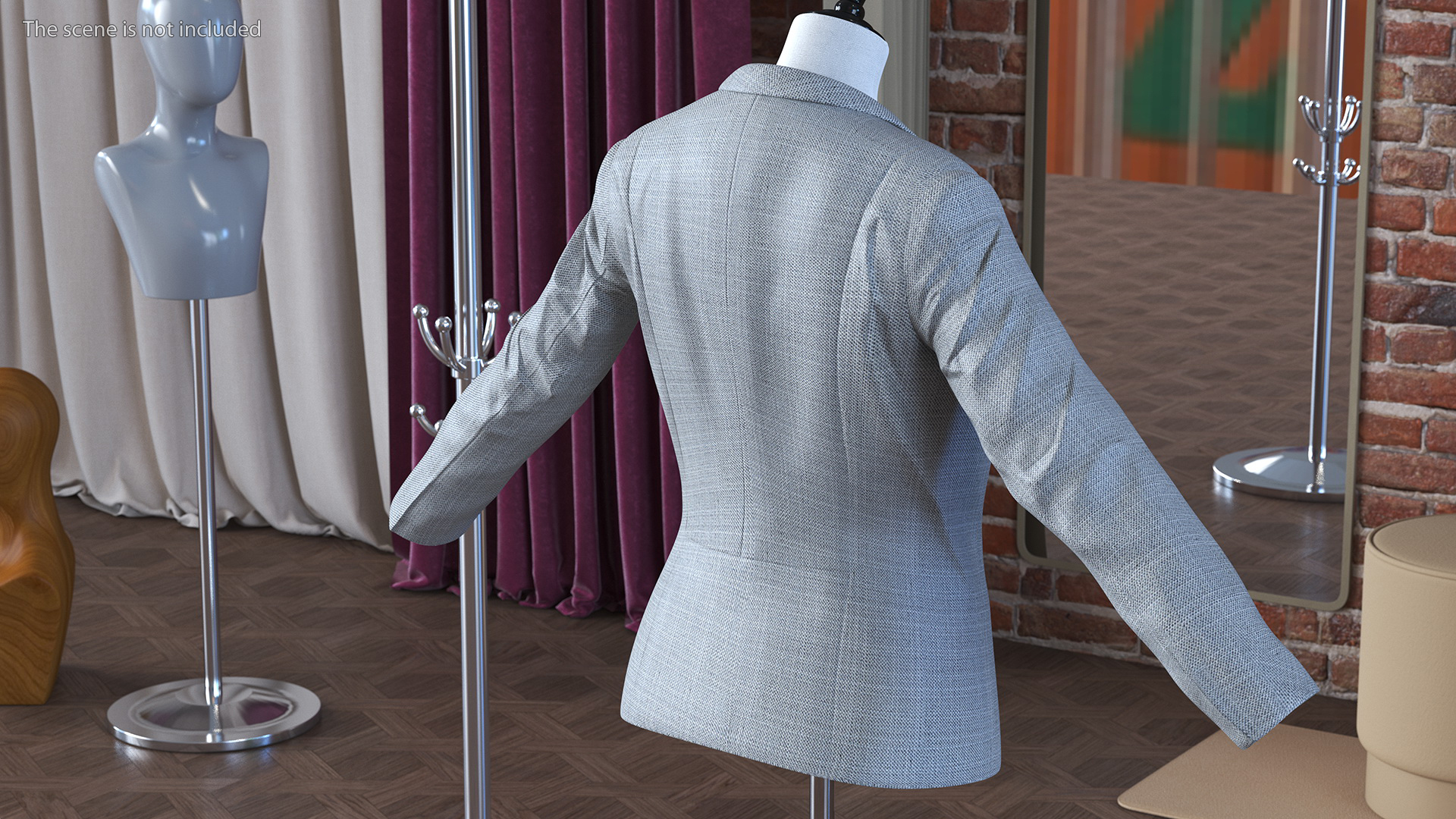 3D Ladies Suit Jacket model