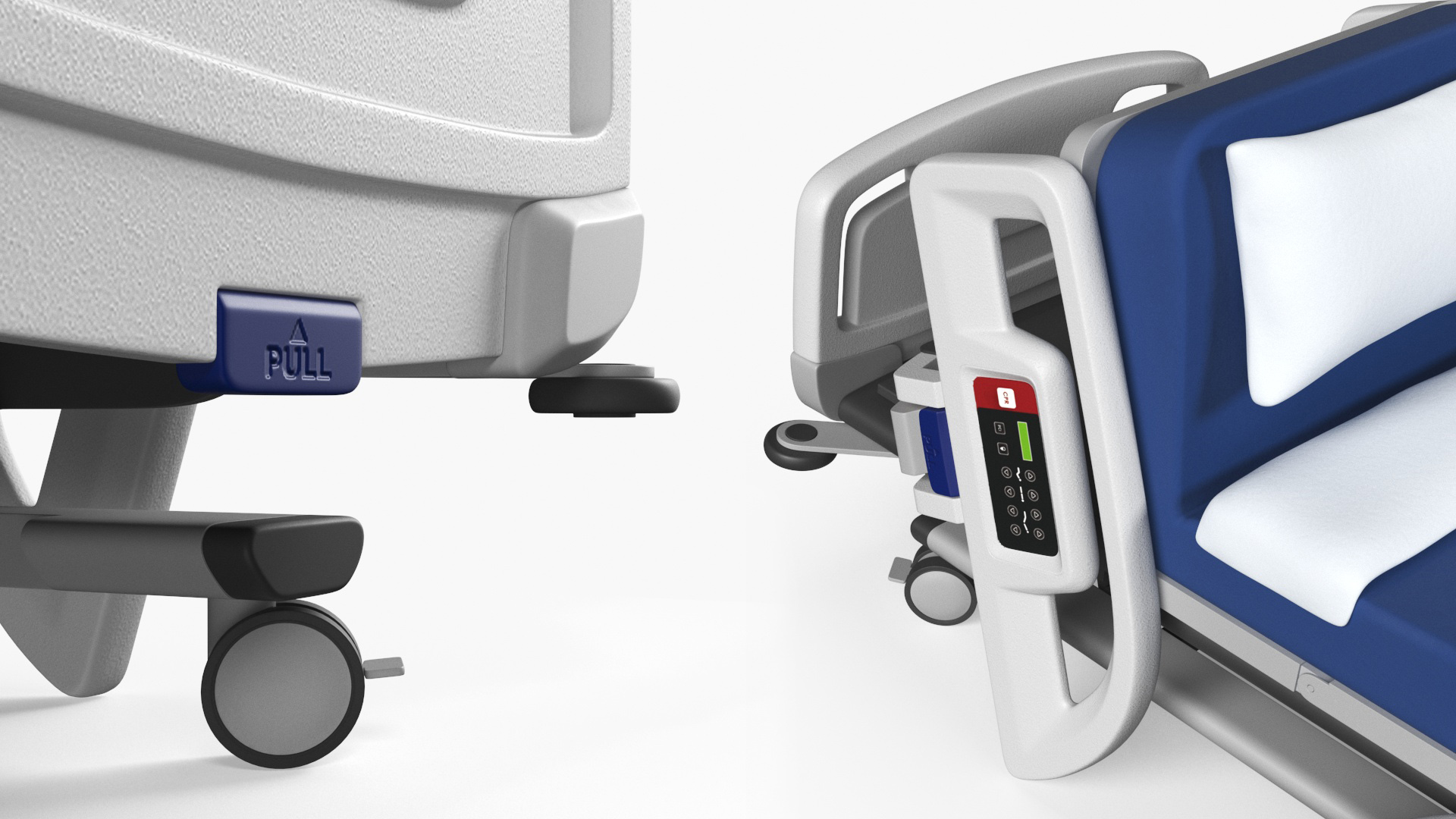 3D model Smart Hospital Bed Sitting Position