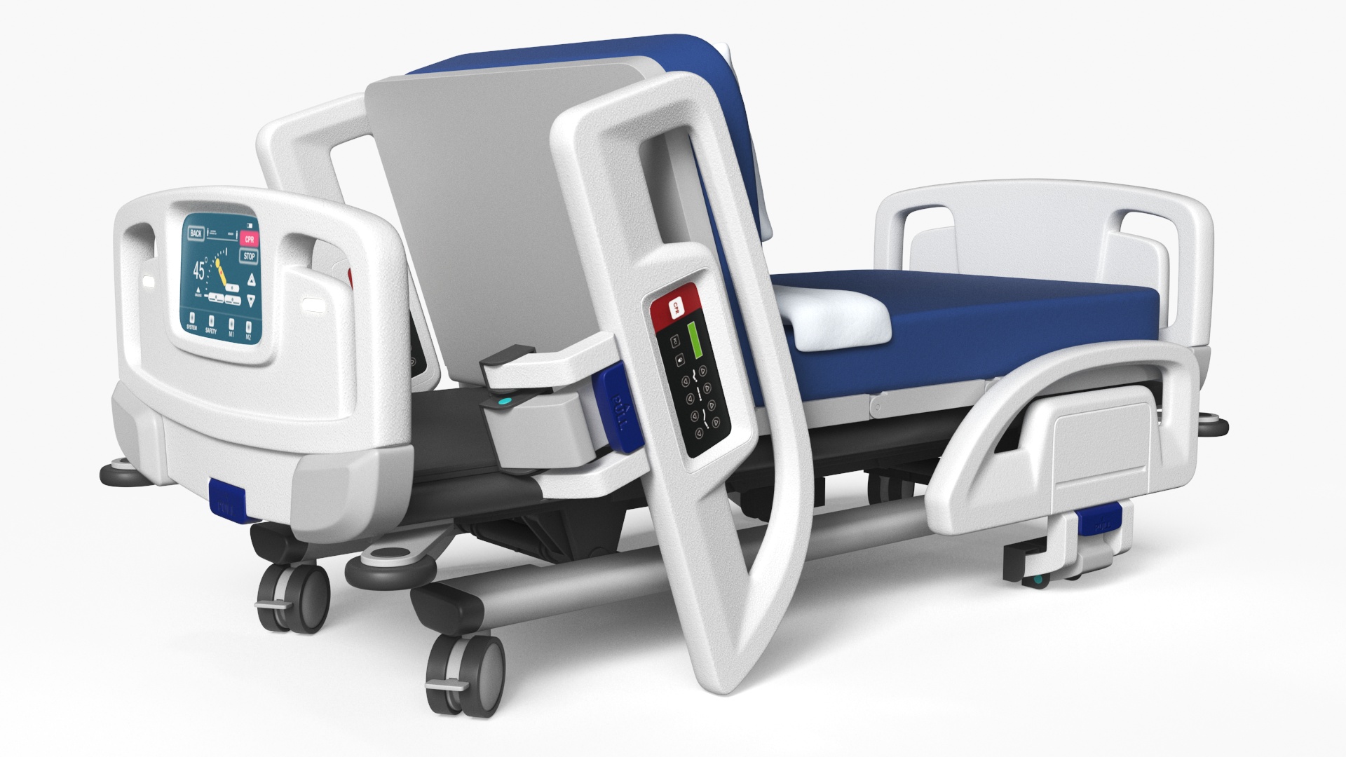 3D model Smart Hospital Bed Sitting Position