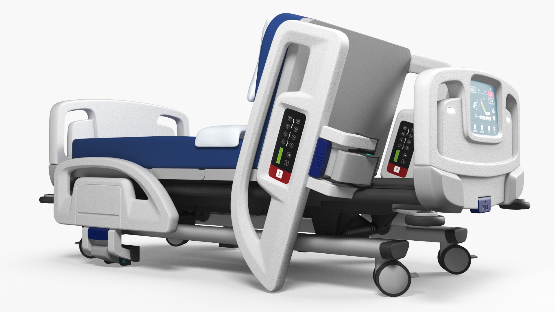 3D model Smart Hospital Bed Sitting Position