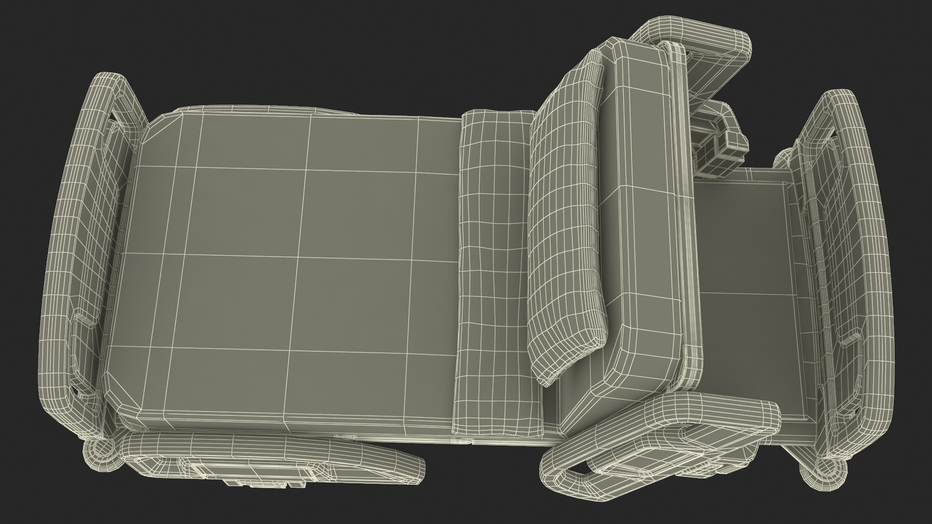 3D model Smart Hospital Bed Sitting Position