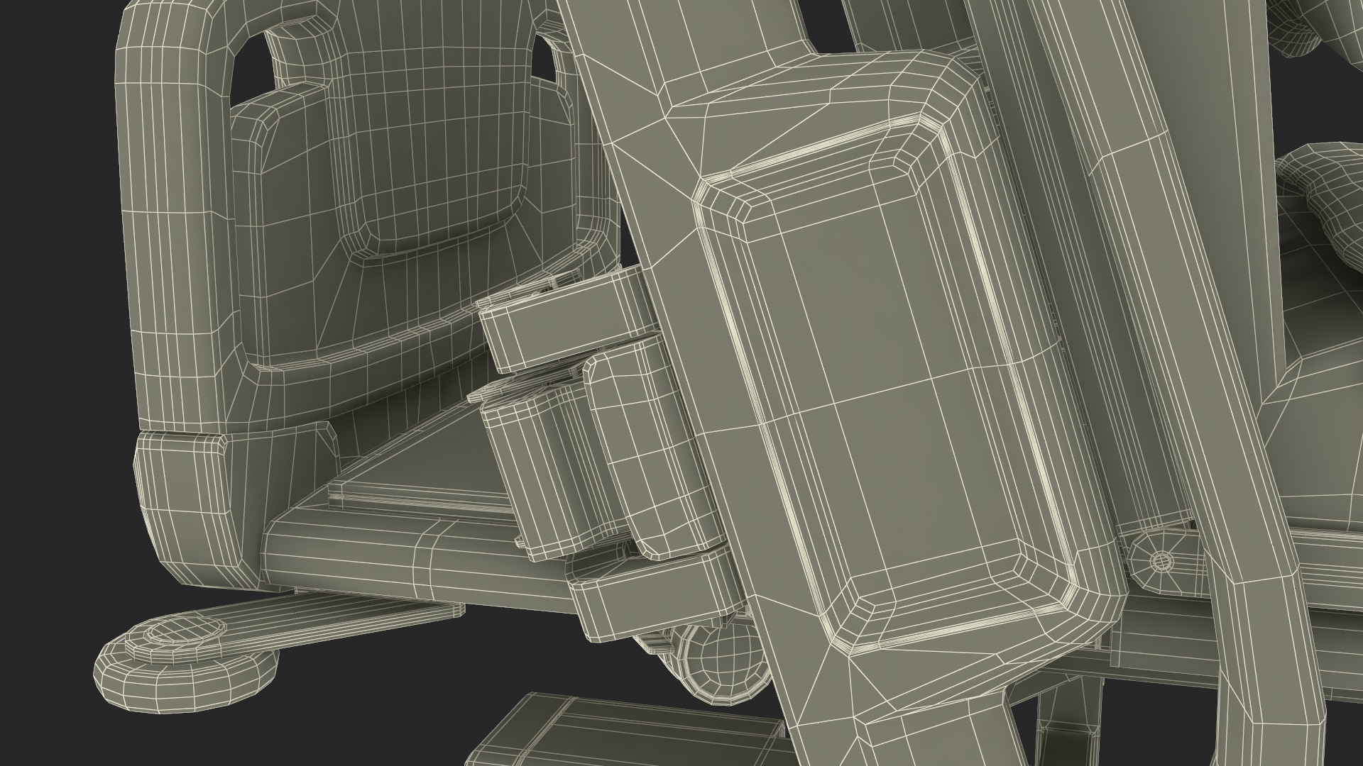 3D model Smart Hospital Bed Sitting Position
