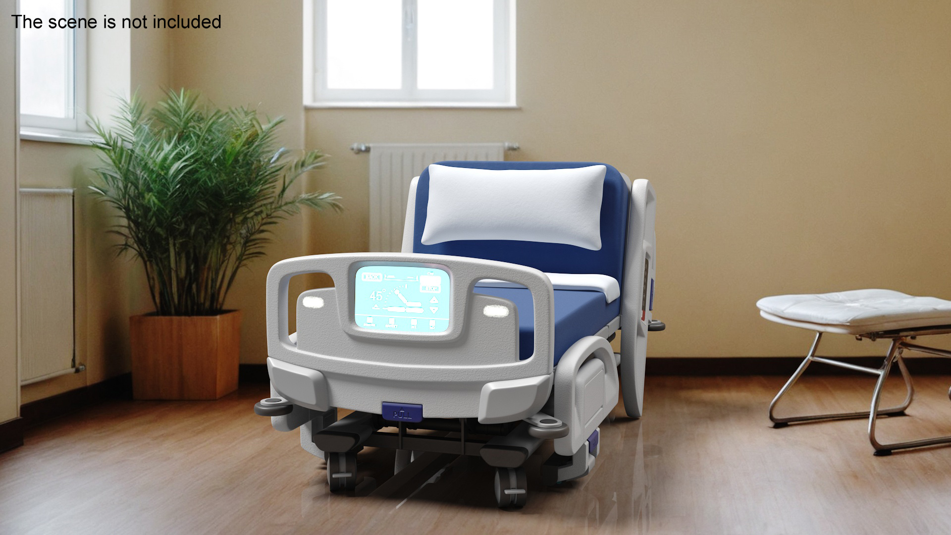 3D model Smart Hospital Bed Sitting Position