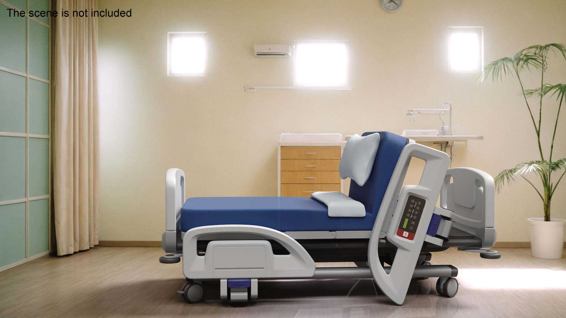 3D model Smart Hospital Bed Sitting Position