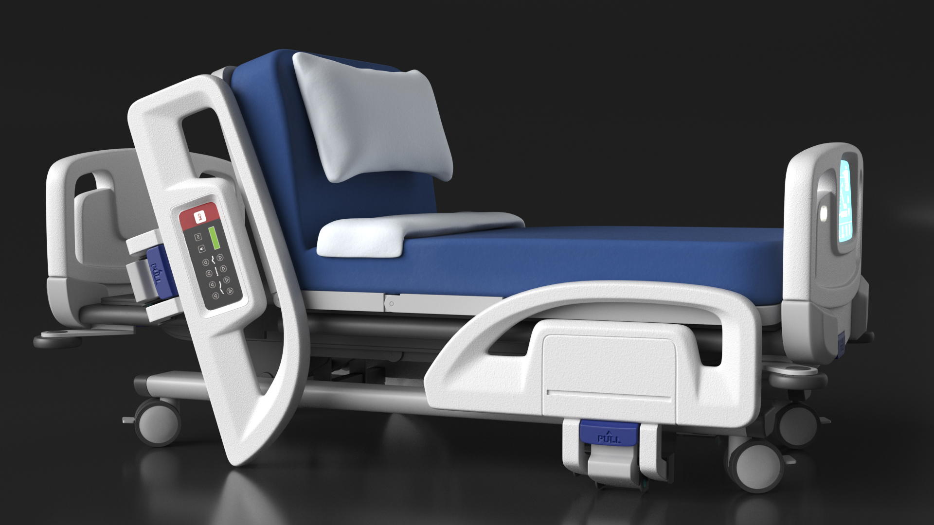 3D model Smart Hospital Bed Sitting Position