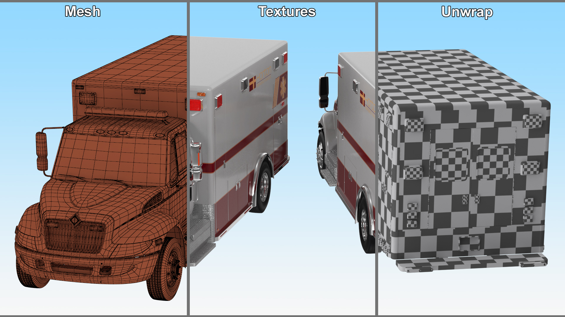 International Durastar Ambulance 3D