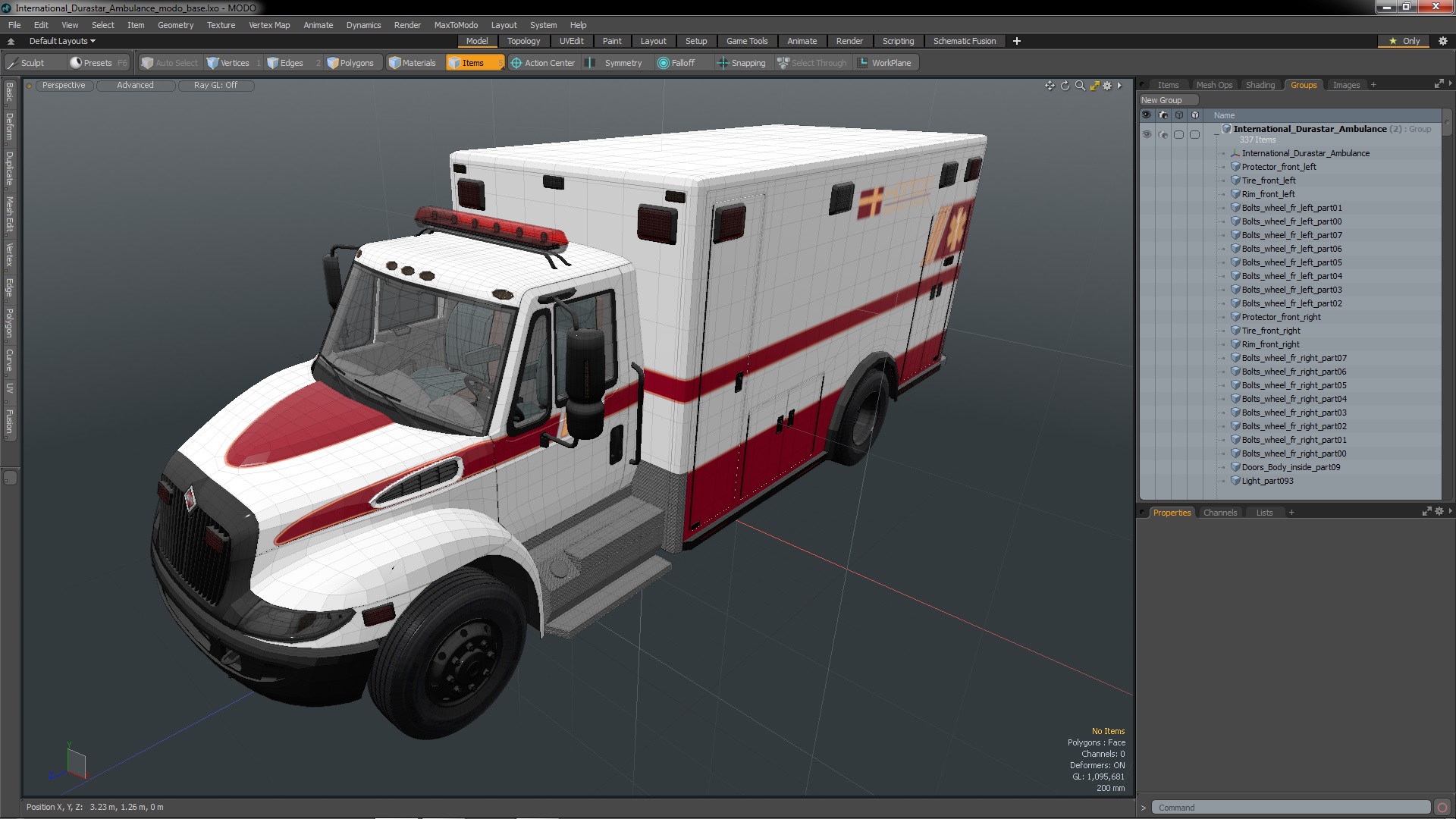 International Durastar Ambulance 3D