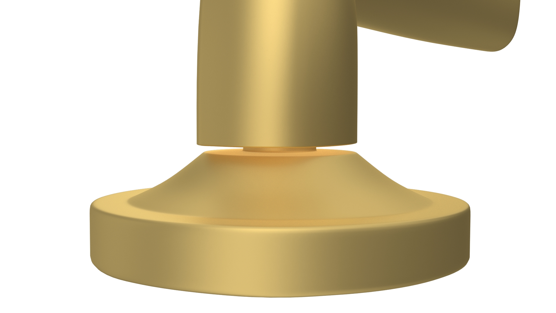 3D Door Handle Rotary Wave Gold model