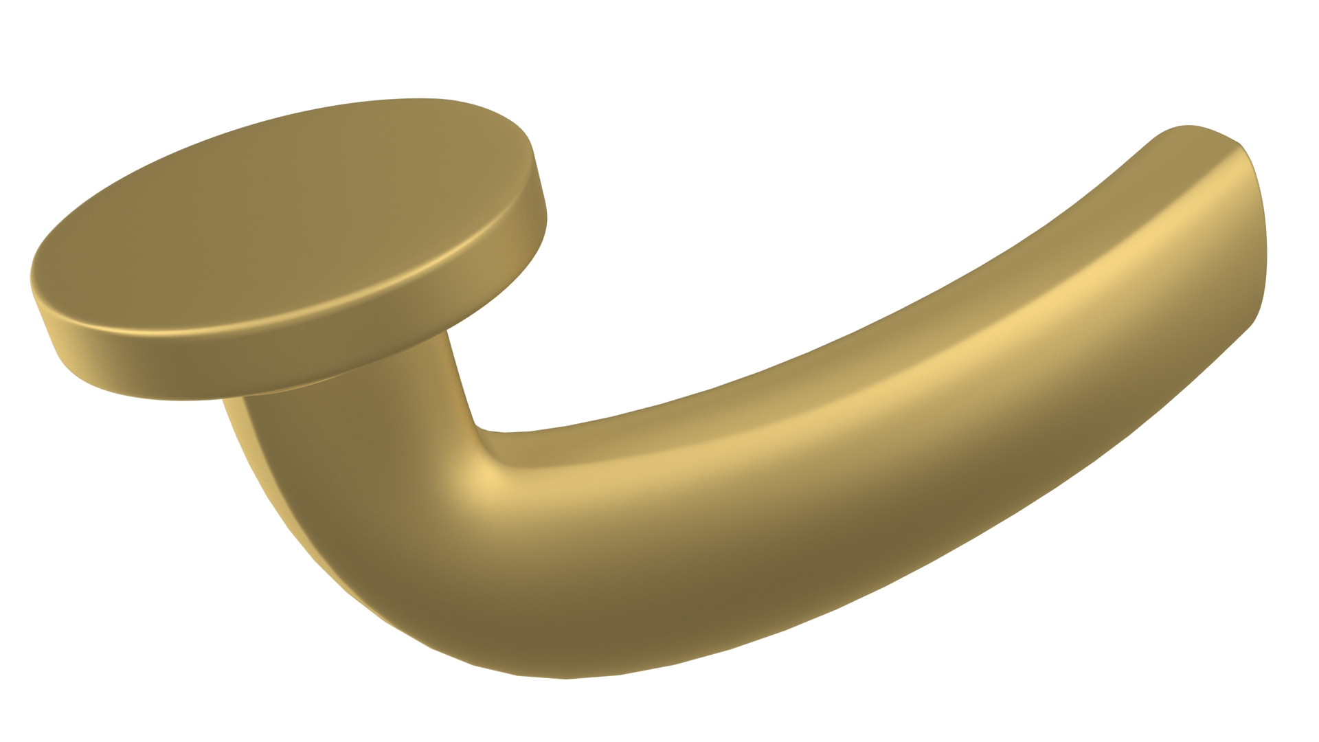 3D Door Handle Rotary Wave Gold model