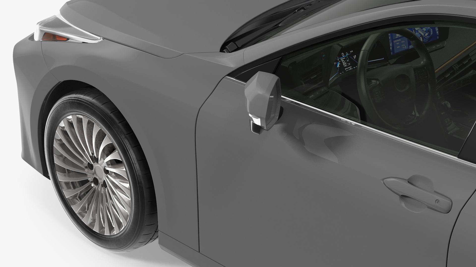3D Hydrogen Fuel Cell Vehicle Fully Detailed