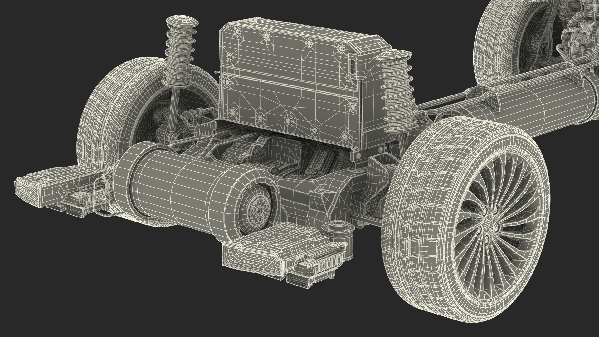 3D Hydrogen Fuel Cell Vehicle Fully Detailed