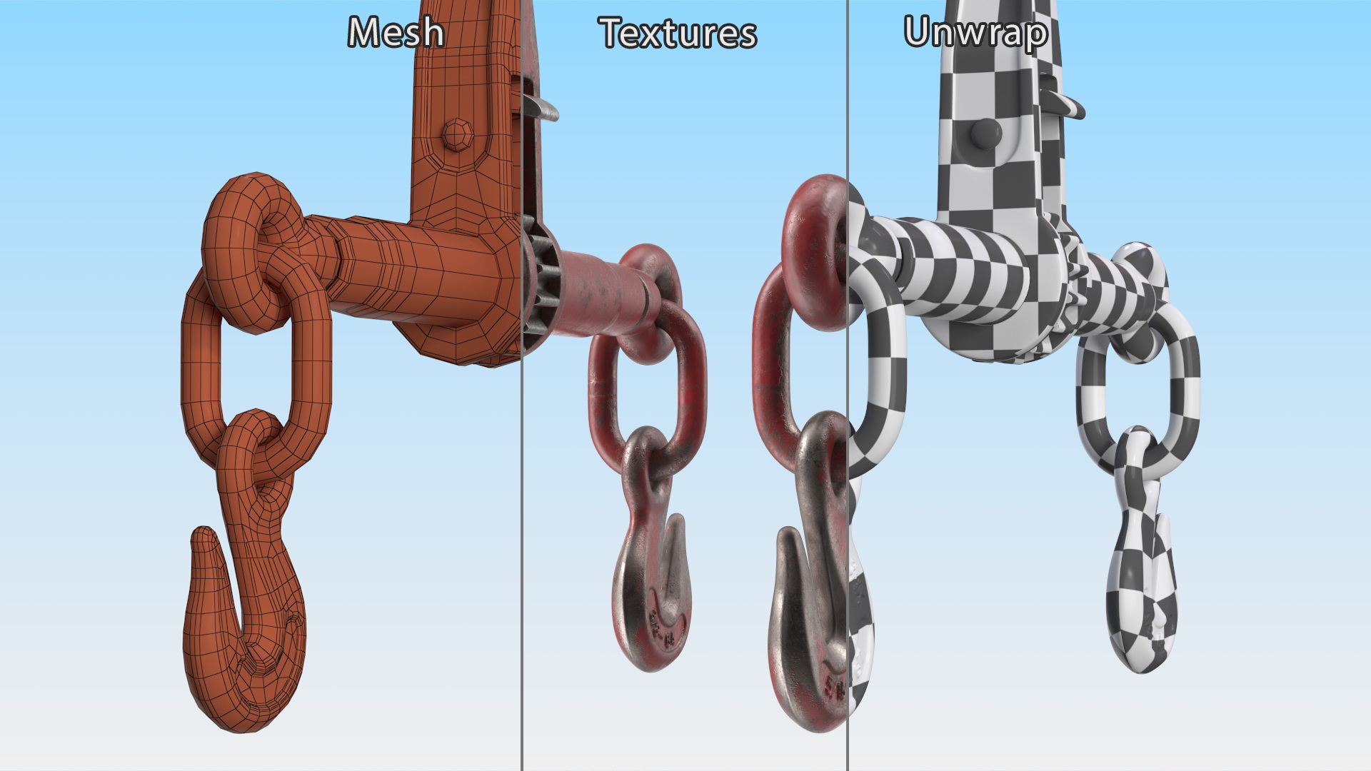 Worn Ratchet Coupling Device Red 3D